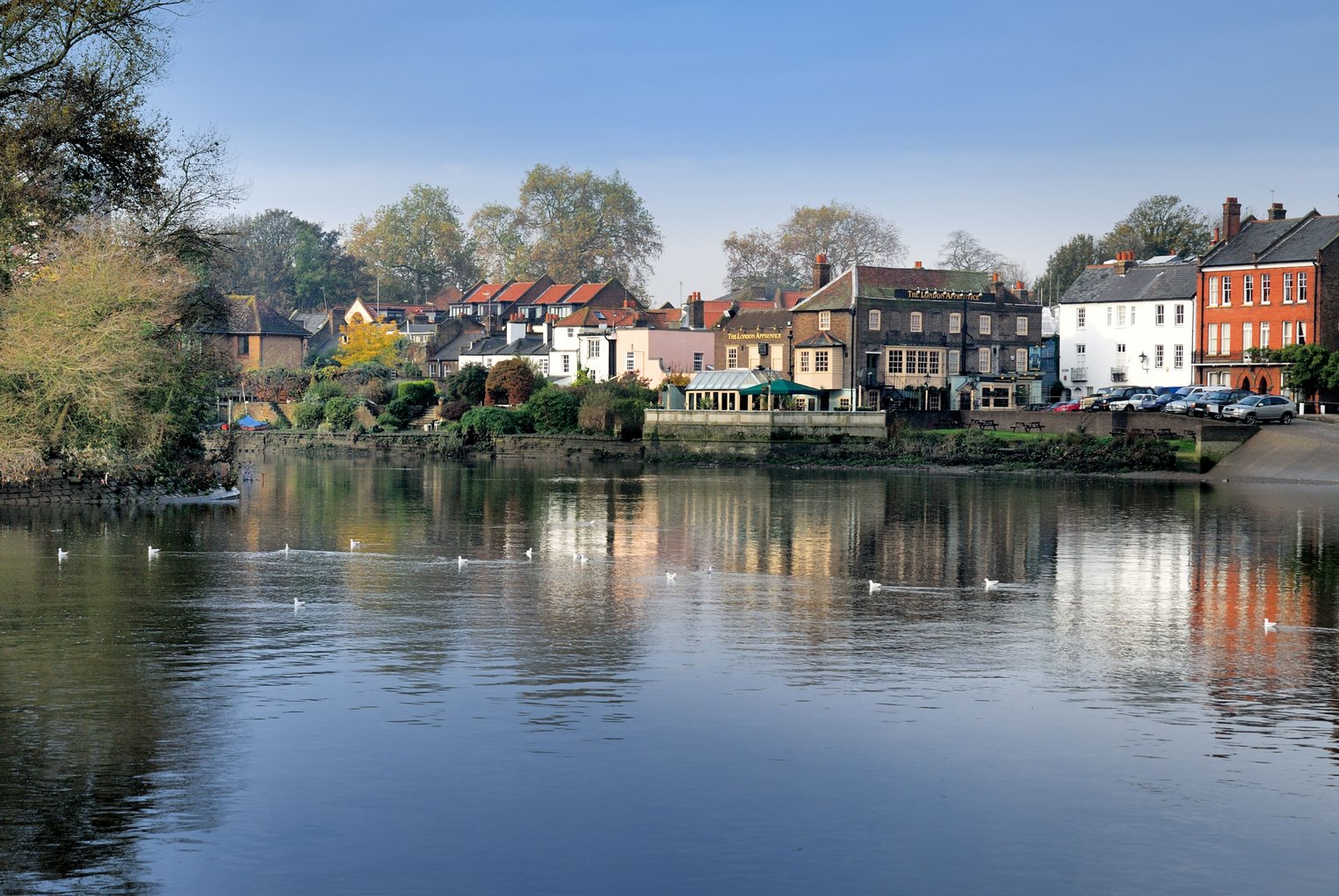 View across River Thames, Old Isleworth, West London